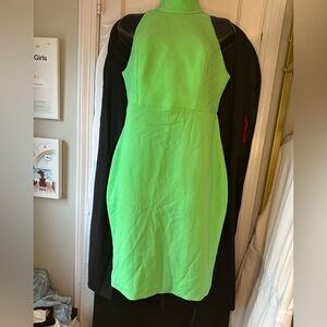 AQAQ Green Sexy Mini Dress